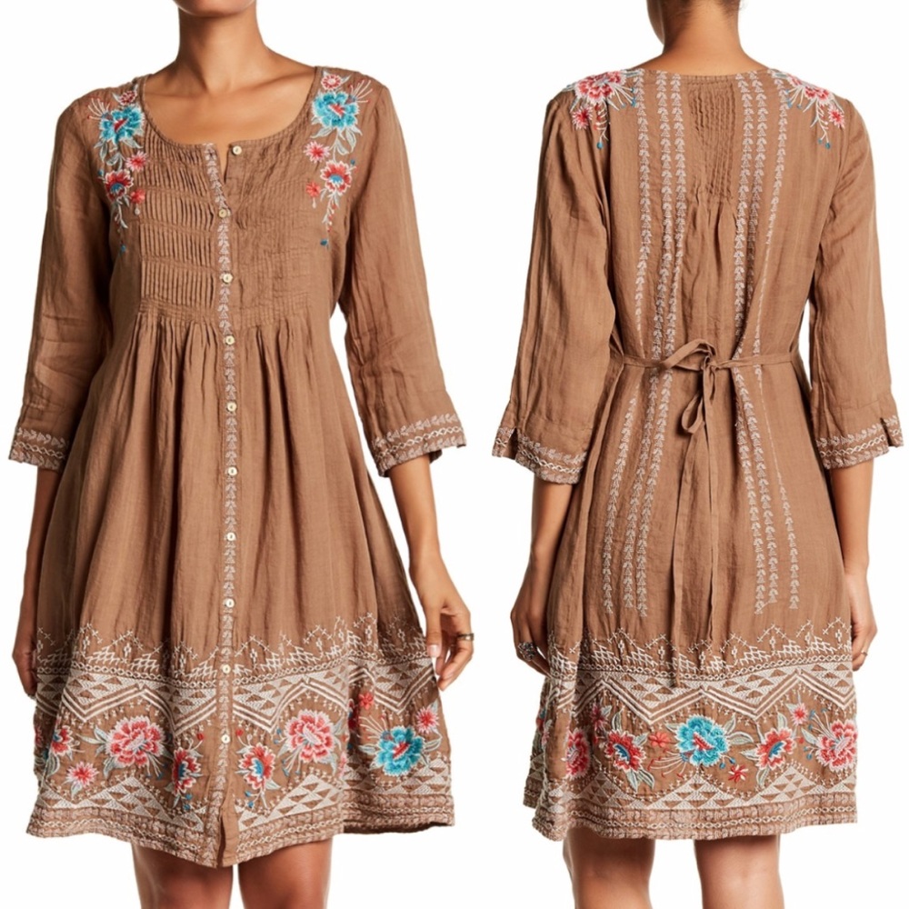 ✨ Johnny Was Ula Pintuck Dress ✨